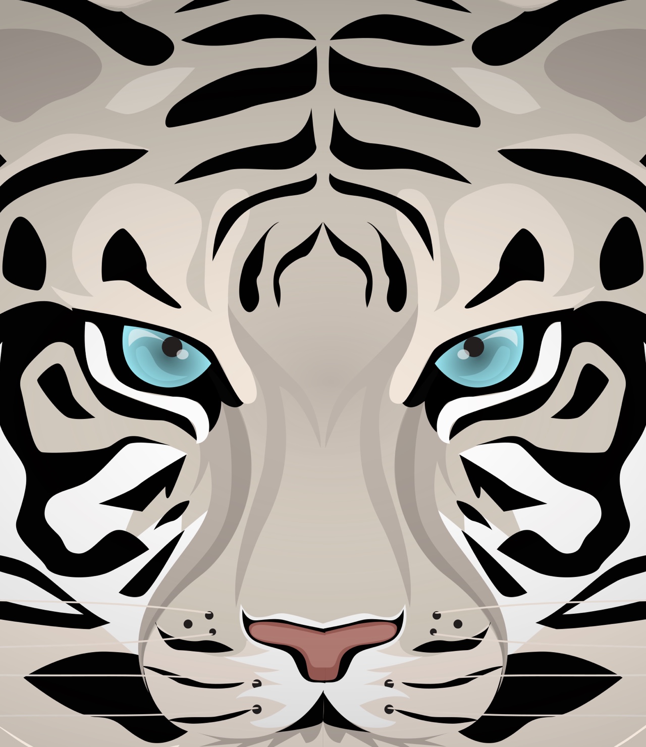 Stardoll illustration vit tiger